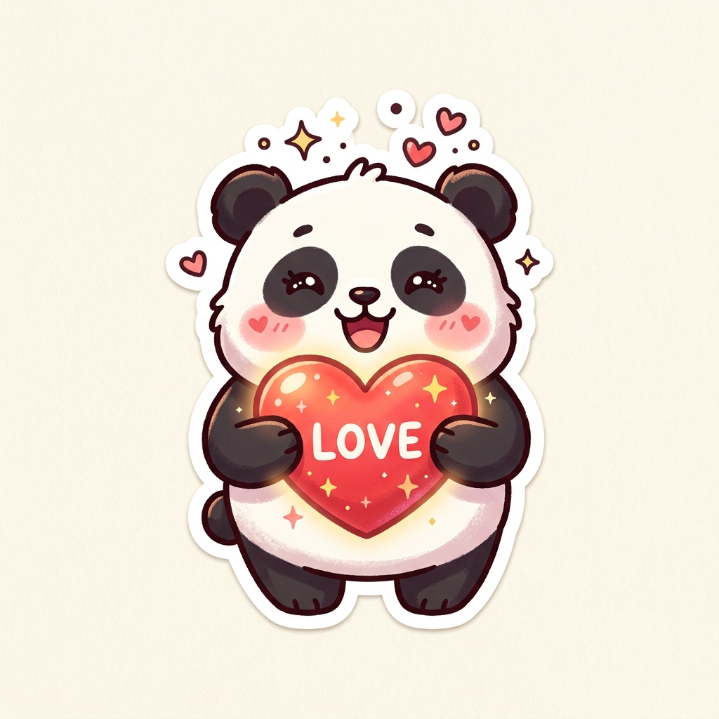 Panda in love